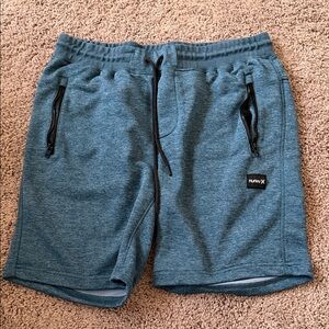Hurley Men's Athletic Teal Shorts